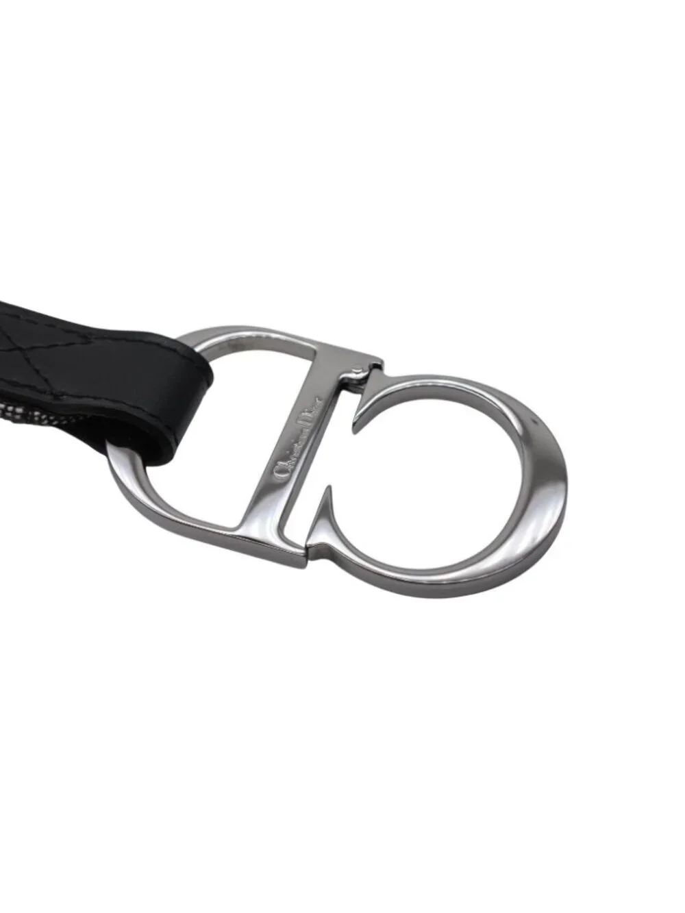 Dior Belt Trotter Line CD Logo Navy Gray